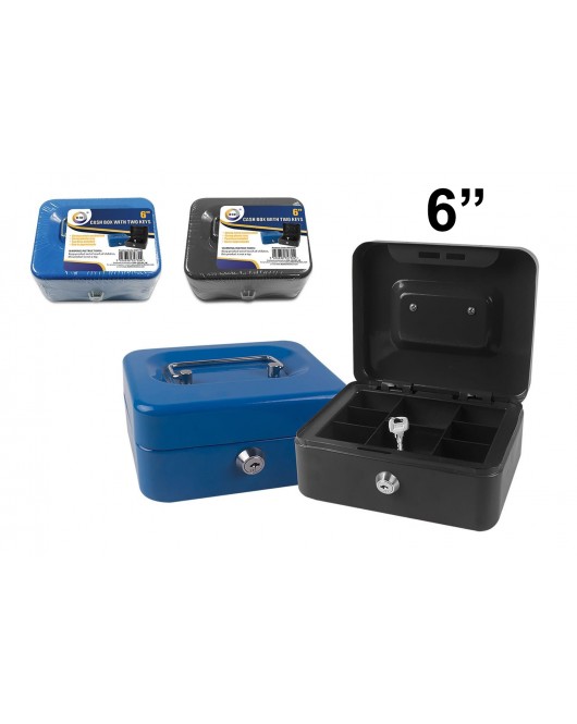 6" Cash Box with Two Keys
