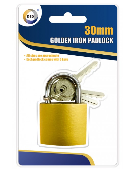 30mm Golden Iron Padlock