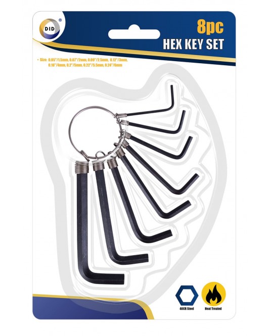 8pc Hex Key Set