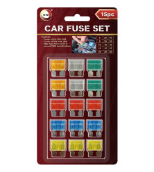 15pc Car Fuse Set