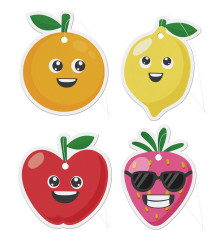 4Pk Fruit Car Air Fresheners