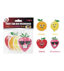 4Pk Fruit Car Air Fresheners