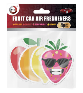 4Pk Fruit Car Air Fresheners 4Pk Fruit Car Air Fresheners