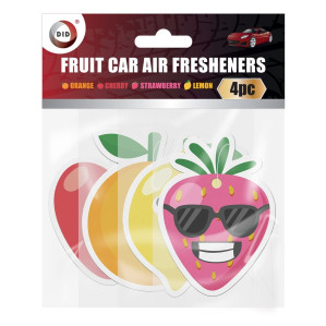 4Pk Fruit Car Air Fresheners 4Pk Fruit Car Air Fresheners
