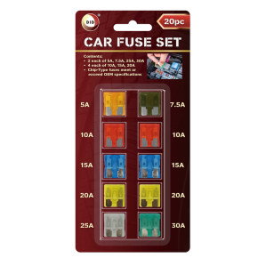 20pc Car Fuse Set 