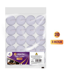 20 White Tea Light Candles