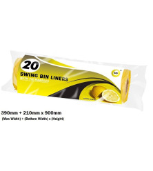 20pc Swing Bin Liners with Tie Handles