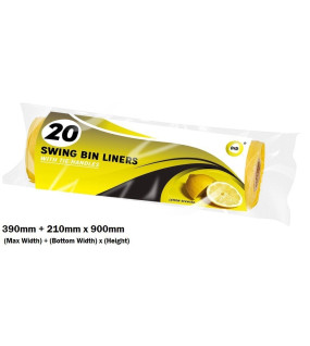 20pc Swing Bin Liners with Tie Handles 20pc Swing Bin Liners with Tie Handles