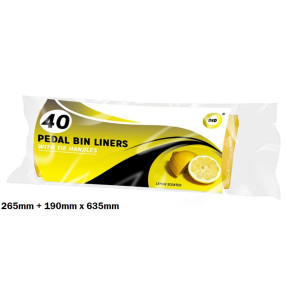 40pc Pedal Bin Liners with Tie Handles 40pc Pedal Bin Liners with Tie Handles