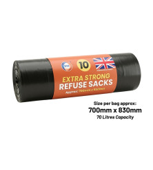 10 Extra Strong Refuse Sacks