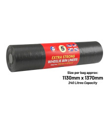 5 Extra Strong Wheelie Bin Liners