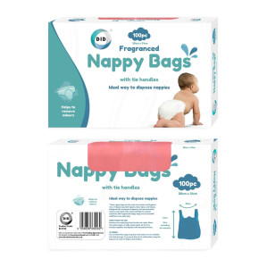100Pk Fragranced Nappy Bags 100Pk Fragranced Nappy Bags
