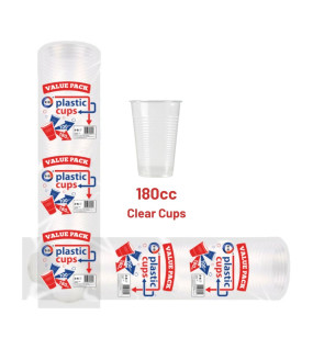 100pc 180Cc Clear Plastic Cups 100pc 180Cc Clear Plastic Cups