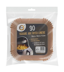 30pc 16cm x 16cm x 4.5cm Square Air Fryer Liners