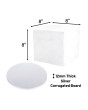 8" Round Silver Cake Board & Tall Box