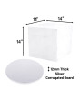 14" Round Silver Cake Board & Tall Box