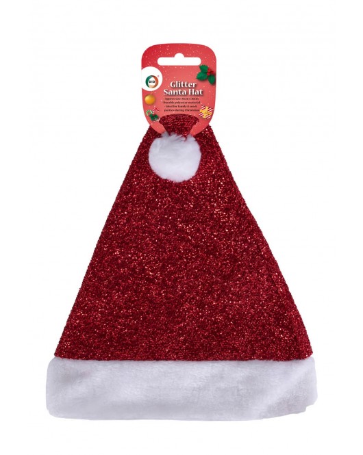 Glitter Santa Hat