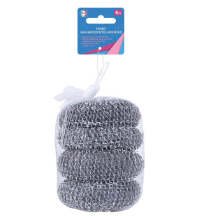 4pc Jumbo Galvanized Steel Scourers 4pc Jumbo Galvanized Steel Scourers