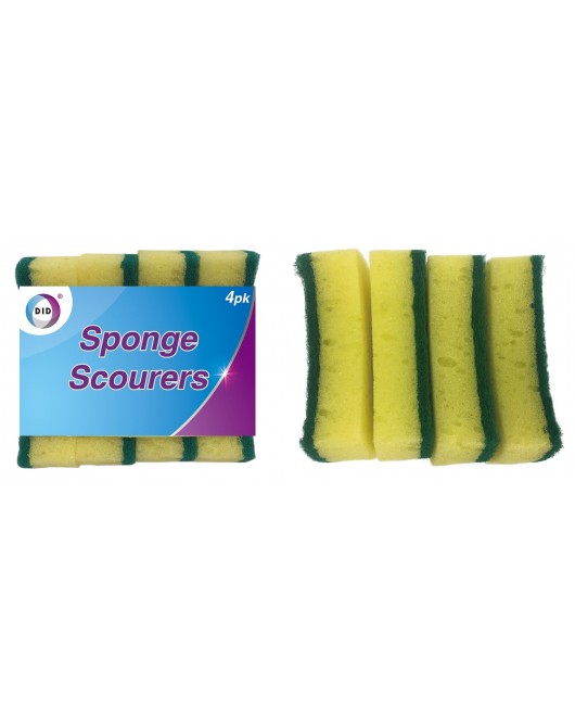 4pc Sponge Scourers
