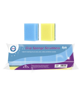 8pc Grip Sponge Scrubbers 8pc Grip Sponge Scrubbers