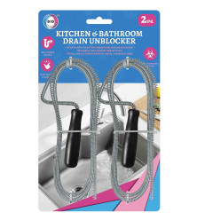2Pk Kitchen & Bathroom Drain Unblocker