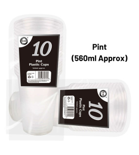 10pc Pint Plastic Cups 10pc Pint Plastic Cups