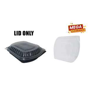 50pc Pp 1 Section Transparent Microwave Food Container Lids 18G 50pc Pp 1 Section Transparent Microwave Food Container Lids 18G
