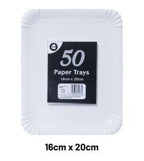 50pc 16cm x 20cm Paper Trays 50pc 16cm x 20cm Paper Trays