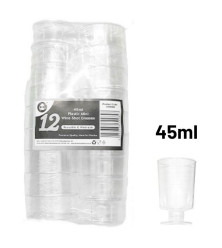 12pc Reusable 45ml Mini Wine Shot Glasses