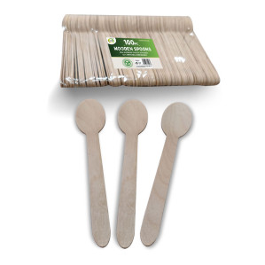 100pc Wooden Spoons 100pc Wooden Spoons