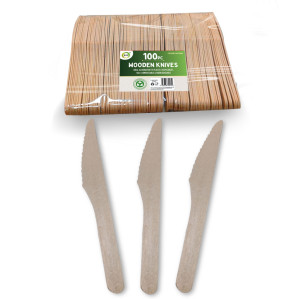 100pc Wooden Knives 100pc Wooden Knives