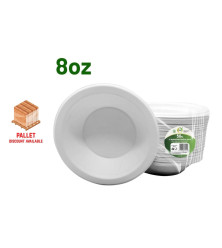 50pc 8oz Biodegradable Bagasse Bowls