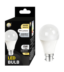 Warm White Led Bulb 5W A60/B22