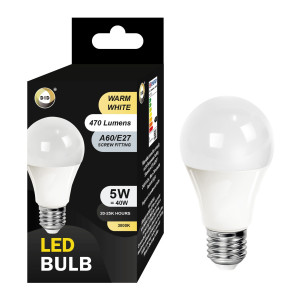 Warm White Led Bulb 5W A60/E27 Warm White Led Bulb 5W A60/E27