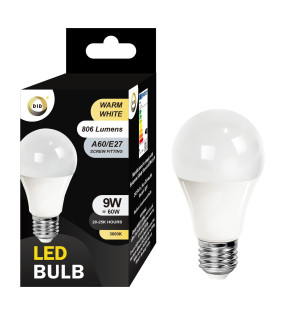 Warm White Led Bulb 9W A60/E27 Warm White Led Bulb 9W A60/E27
