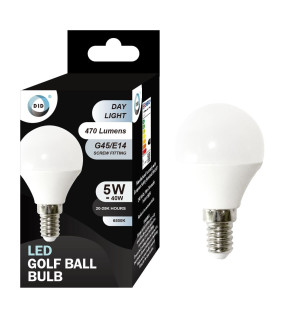 Day Light Led Golf Ball Bulb 5W G45/E14 Day Light Led Golf Ball Bulb 5W G45/E14