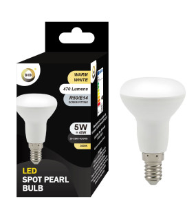 Warm White Led Spot Pearl Bulb 5W R50/E14