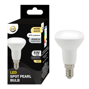 Warm White Led Spot Pearl Bulb 5W R50/E14 Warm White Led Spot Pearl Bulb 5W R50/E14