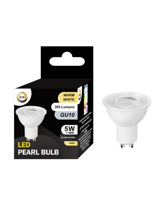 Warm White Led Pearl Bulb 5W Gu10