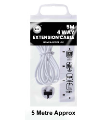 5m 4 Way Extension Cable
