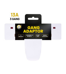 13A 3 Gang Adaptor