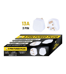 13A 3 Pin Fused Plug