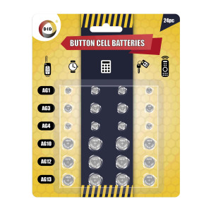 24pc Button Cell Batteries 24pc Button Cell Batteries
