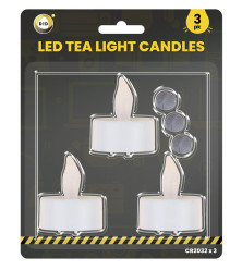 3pc Led Tealight Candles
