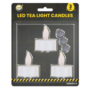 3pc Led Tealight Candles 3pc Led Tealight Candles