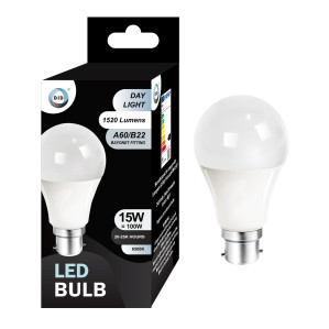 Day Light Led Bulb 15W A60/B22 Day Light Led Bulb 15W A60/B22
