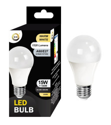 Warm White Led Bulb 15W A60/E27