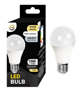 Warm White Led Bulb 15W A60/E27 Warm White Led Bulb 15W A60/E27