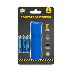 9 Led 10cm Torch with Batteries 9 Led 10cm Torch with Batteries