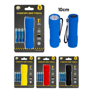 9 Led 10cm Torch with Batteries 9 Led 10cm Torch with Batteries